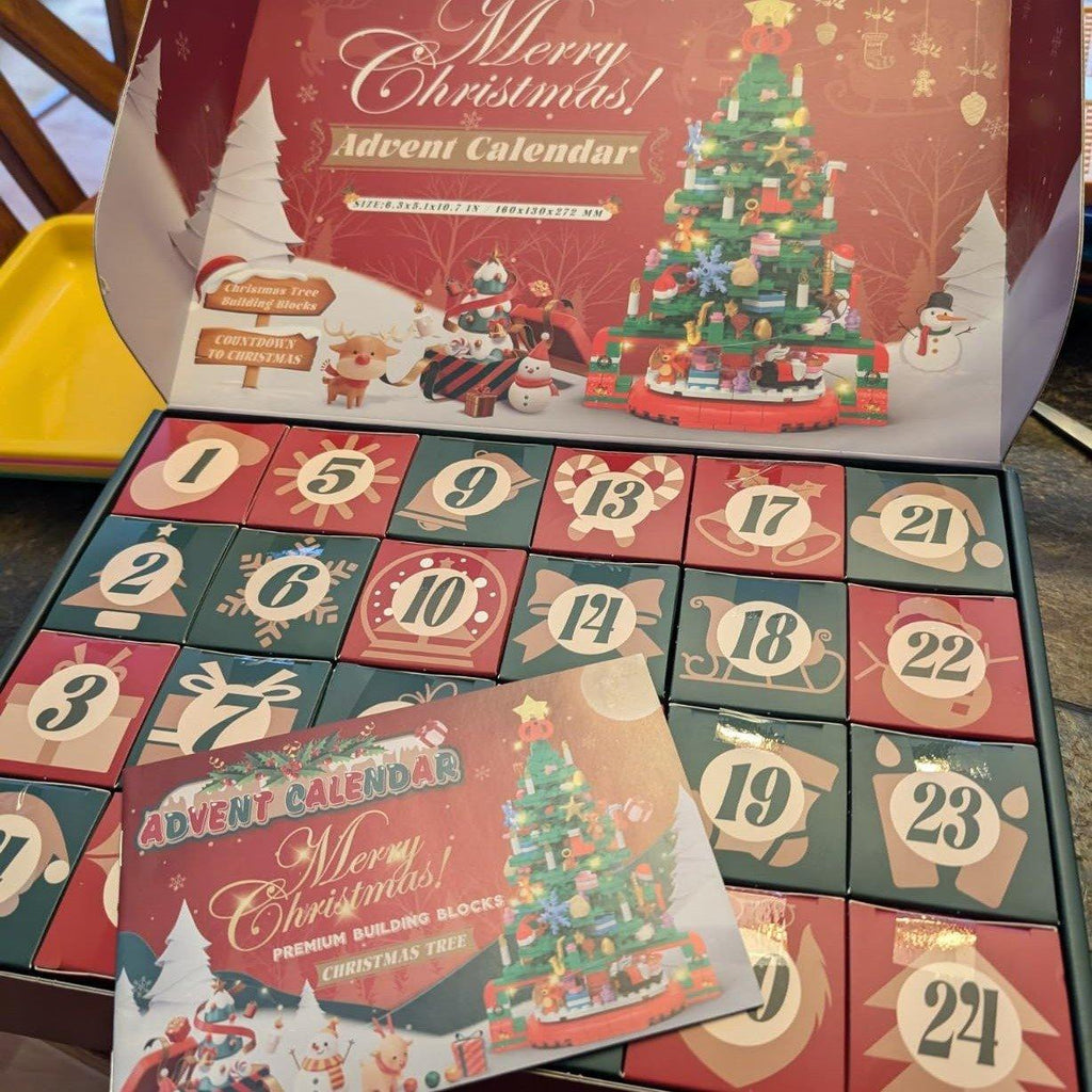 Last Day 70% OFF Advent Calendar 2024 Christmas Tree Building Set