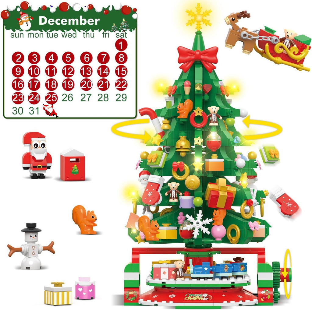 Last Day 70% OFF Advent Calendar 2024 Christmas Tree Building Set