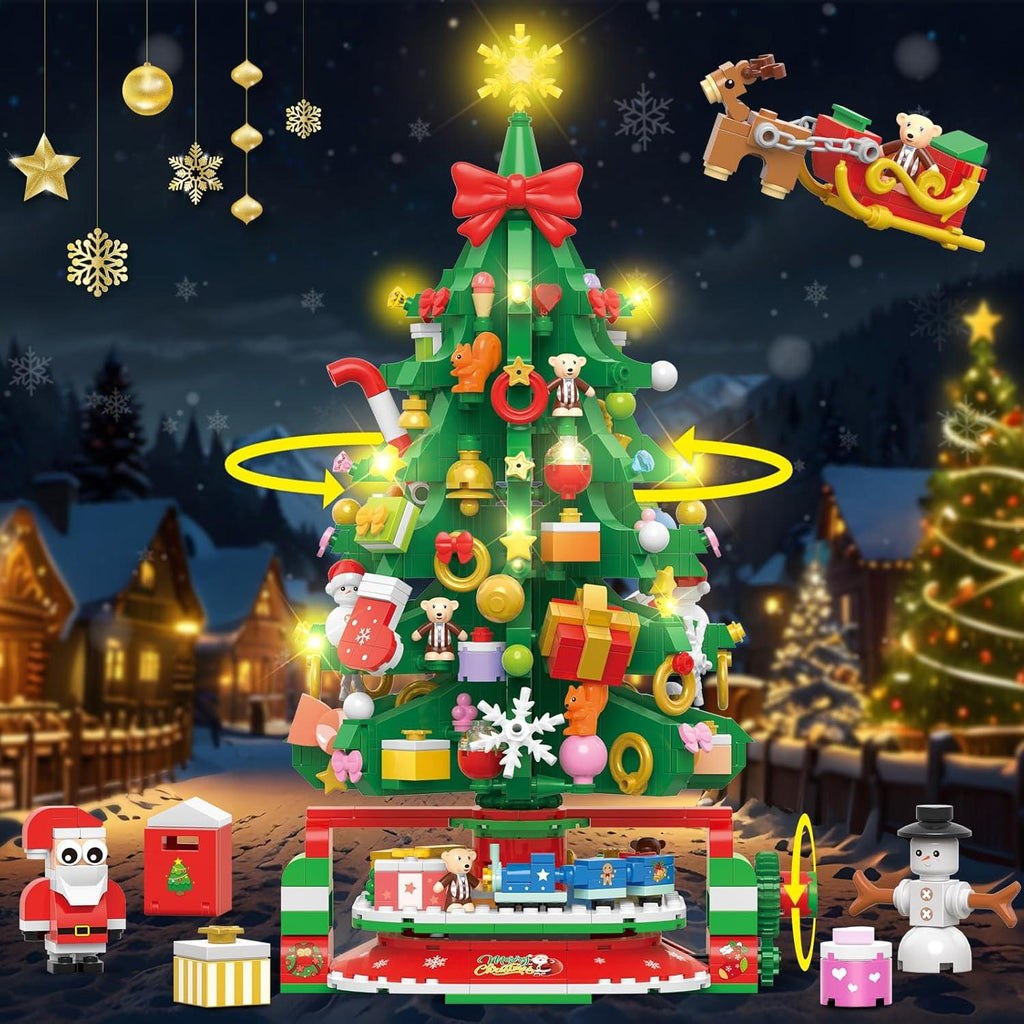 Last Day 70% OFF Advent Calendar 2024 Christmas Tree Building Set