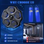Electric Music Boxing Machine Smart Bluetooth Wall Mounted Music Boxing Trainer Gym Home Electronic Boxing Target Punching Equipment