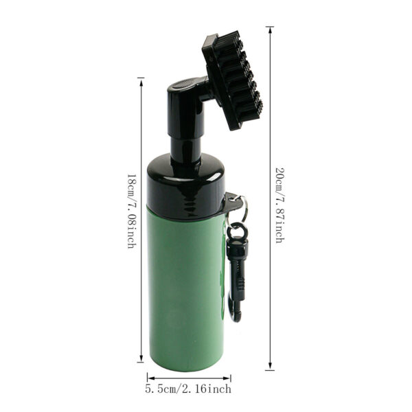 New golf cleaning brush spray kettle brush ball head brush handle press type three-color optional cross-border hot sale