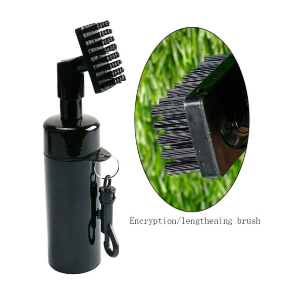 New golf cleaning brush spray kettle brush ball head brush handle press type three-color optional cross-border hot sale