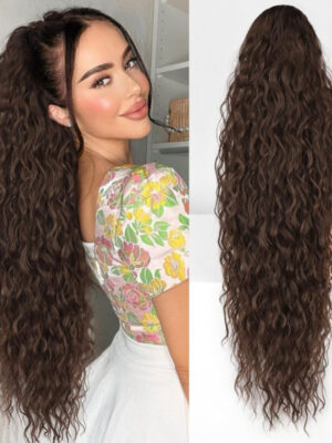 ⏰Last Day Hot Sale--50% Off⌛💜Curly Wavy Frizzy Hair Extension with Ponytail🔥