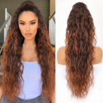 ⏰Last Day Hot Sale--50% Off⌛💜Curly Wavy Frizzy Hair Extension with Ponytail🔥