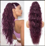 ⏰Last Day Hot Sale--50% Off⌛💜Curly Wavy Frizzy Hair Extension with Ponytail🔥