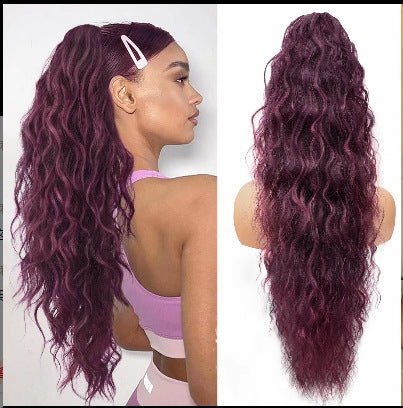 ⏰Last Day Hot Sale--50% Off⌛💜Curly Wavy Frizzy Hair Extension with Ponytail🔥
