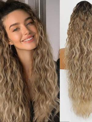 ⏰Last Day Hot Sale--50% Off⌛💜Curly Wavy Frizzy Hair Extension with Ponytail🔥