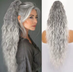 ⏰Last Day Hot Sale--50% Off⌛💜Curly Wavy Frizzy Hair Extension with Ponytail🔥