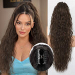 ⏰Last Day Hot Sale--50% Off⌛💜Curly Wavy Frizzy Hair Extension with Ponytail🔥