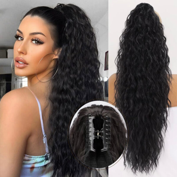 ⏰Last Day Hot Sale--50% Off⌛💜Curly Wavy Frizzy Hair Extension with Ponytail🔥